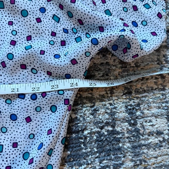 Teddi White and Blue Blouse with Polka Dots - Picture 4 of 5